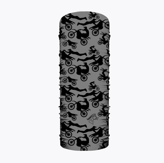 Microfibra Moto Salto Gris Pescuezo Microfibra Pescuezo