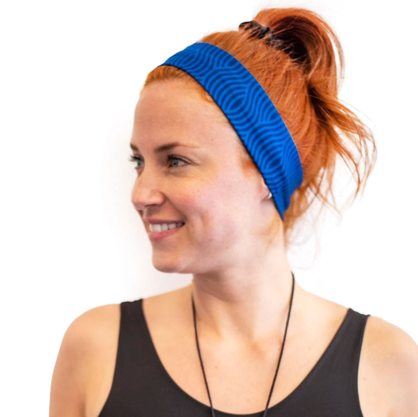 Diadema Lisa Azul Olas