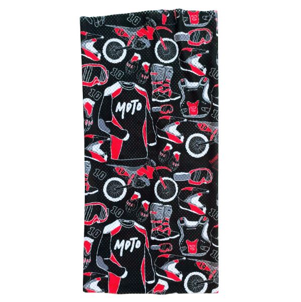 Peto Moto Negro Rojo